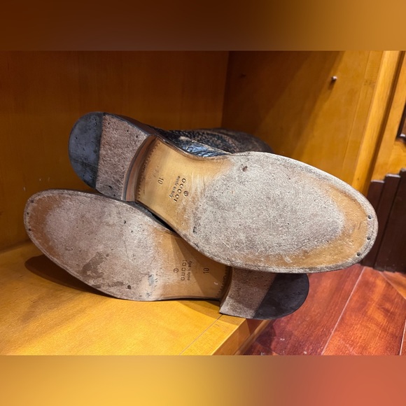 GUCCI ERA TOM FORD MEN TALL RIDING BOOTS
BROWN REPTILE LEATHER - Picture 8 of 10